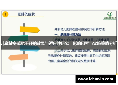 儿童健身减肥干预的效果与适应性研究:影响因素与实施策略分析